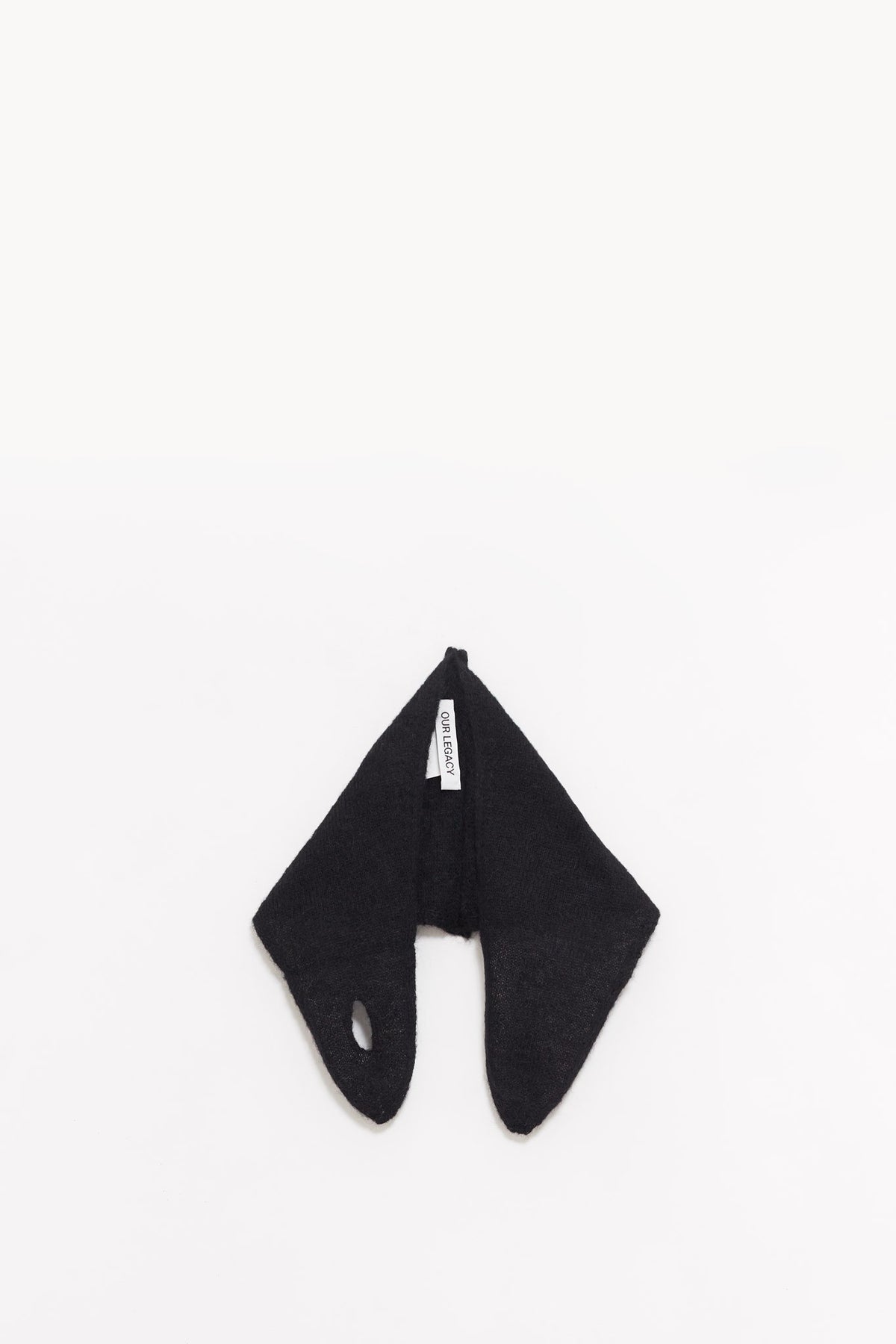 OUR LEGACY BLACK FUZZY MINIATURE SCARF