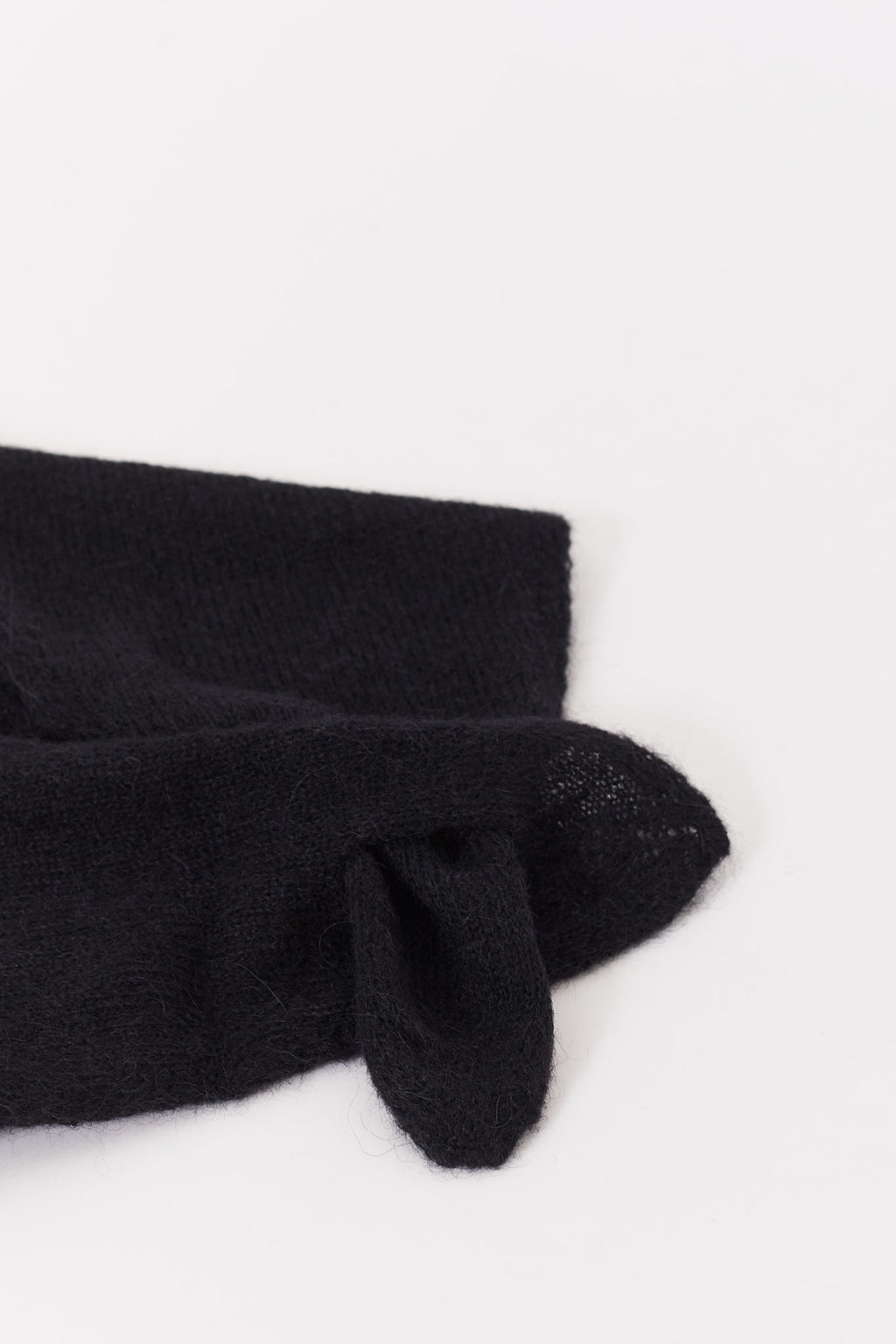 OUR LEGACY BLACK FUZZY MINIATURE SCARF