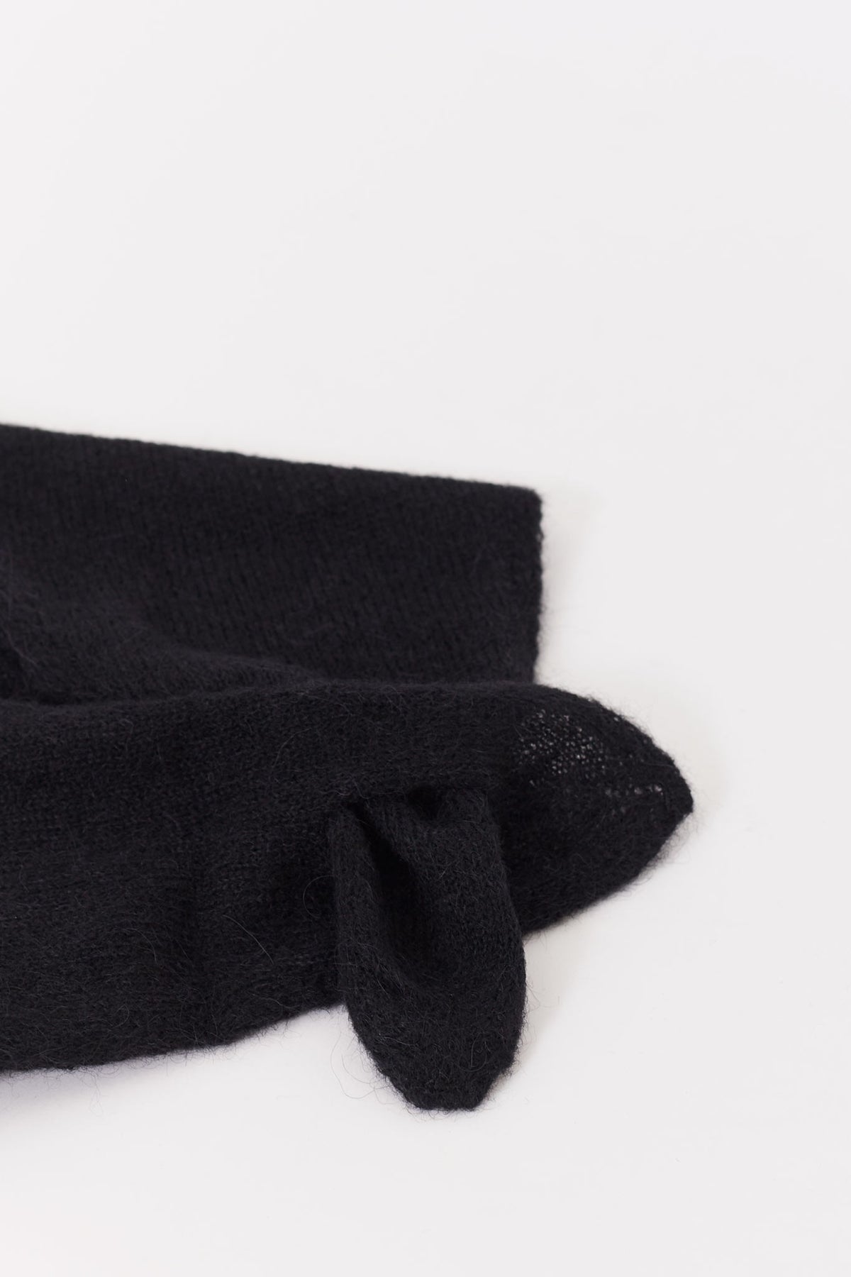 OUR LEGACY BLACK FUZZY MINIATURE SCARF