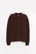 SUNFLOWER BROWN MOHAIR POLO