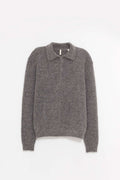 SUNFLOWER GREY MELANGE MOHAIR POLO