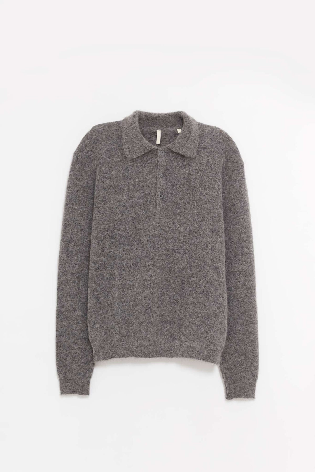 SUNFLOWER GREY MELANGE MOHAIR POLO