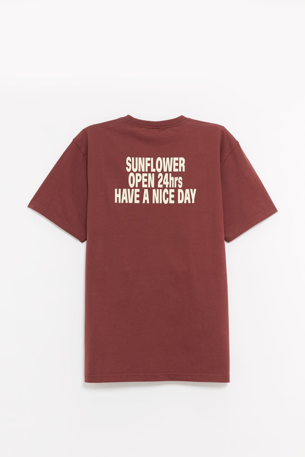 SUNFLOWER FIRE BRICK EASY HOURS T SHIRT
