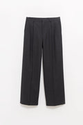 SUNFLOWER ANTRACITE WIDE PLEATED TROUSER