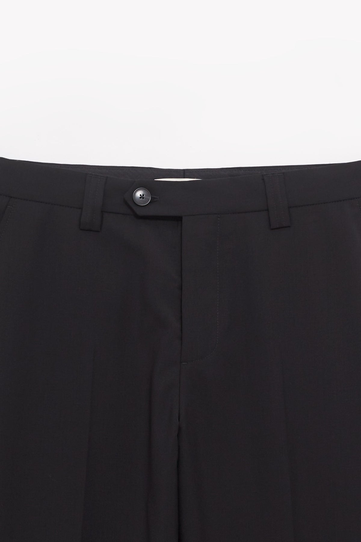 MFPEN BLACK WOOL STUDY TROUSER