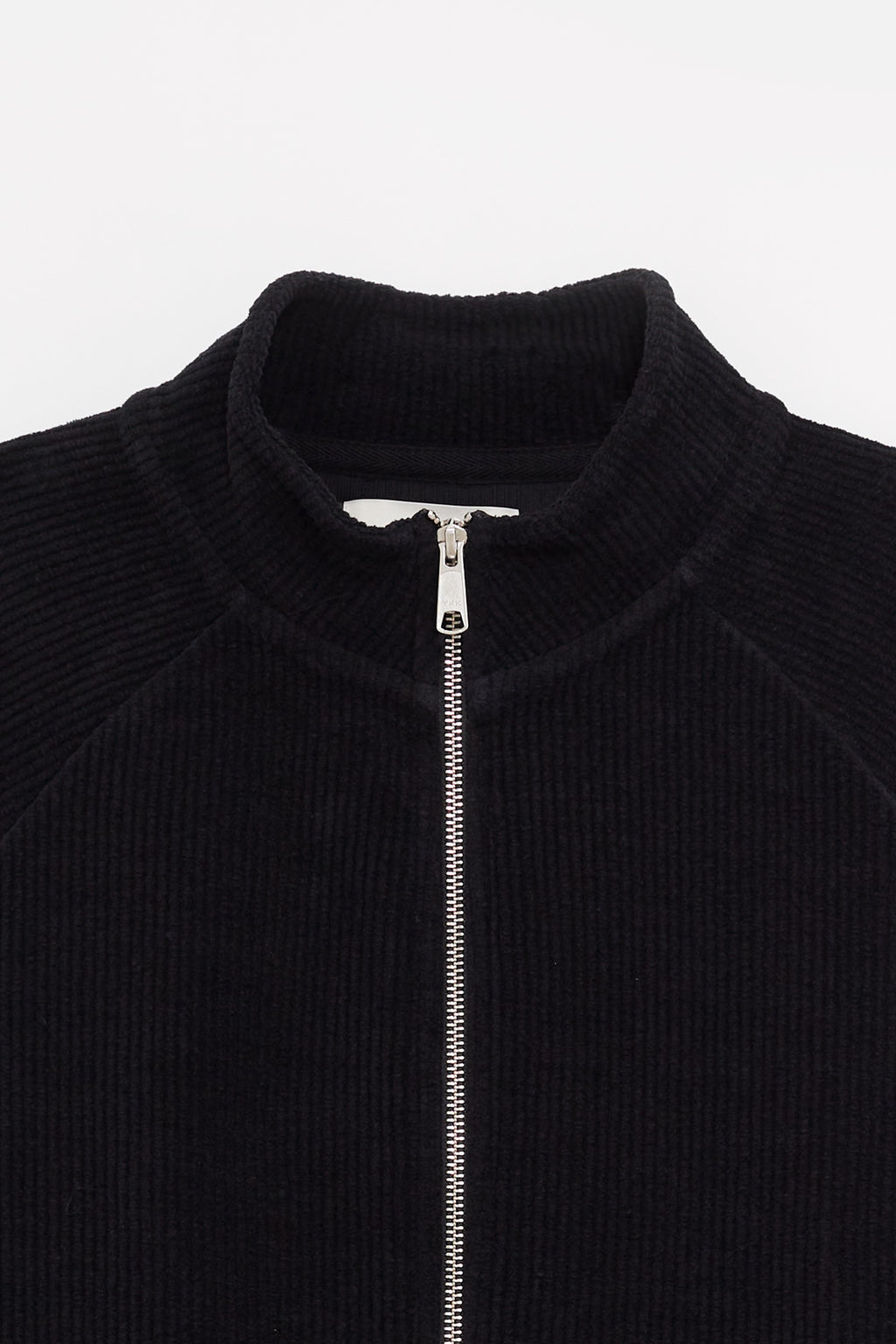 MFPEN BLACK JERSEY CROPPED LEISURE ZIP UP JACKET