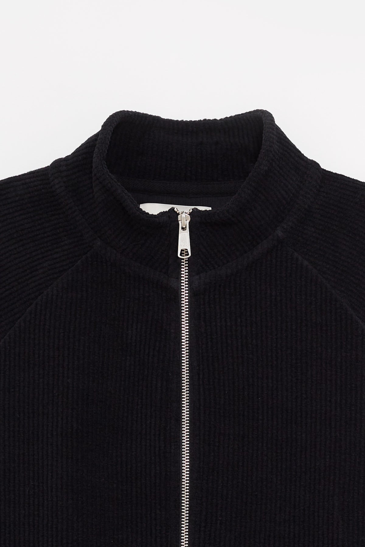 MFPEN BLACK JERSEY CROPPED LEISURE ZIP UP JACKET