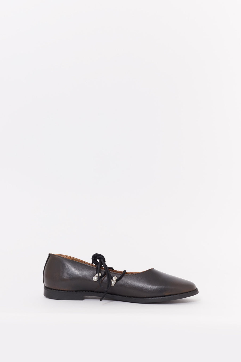 MFPEN VINTAGE BROWN LACED BALLERINA