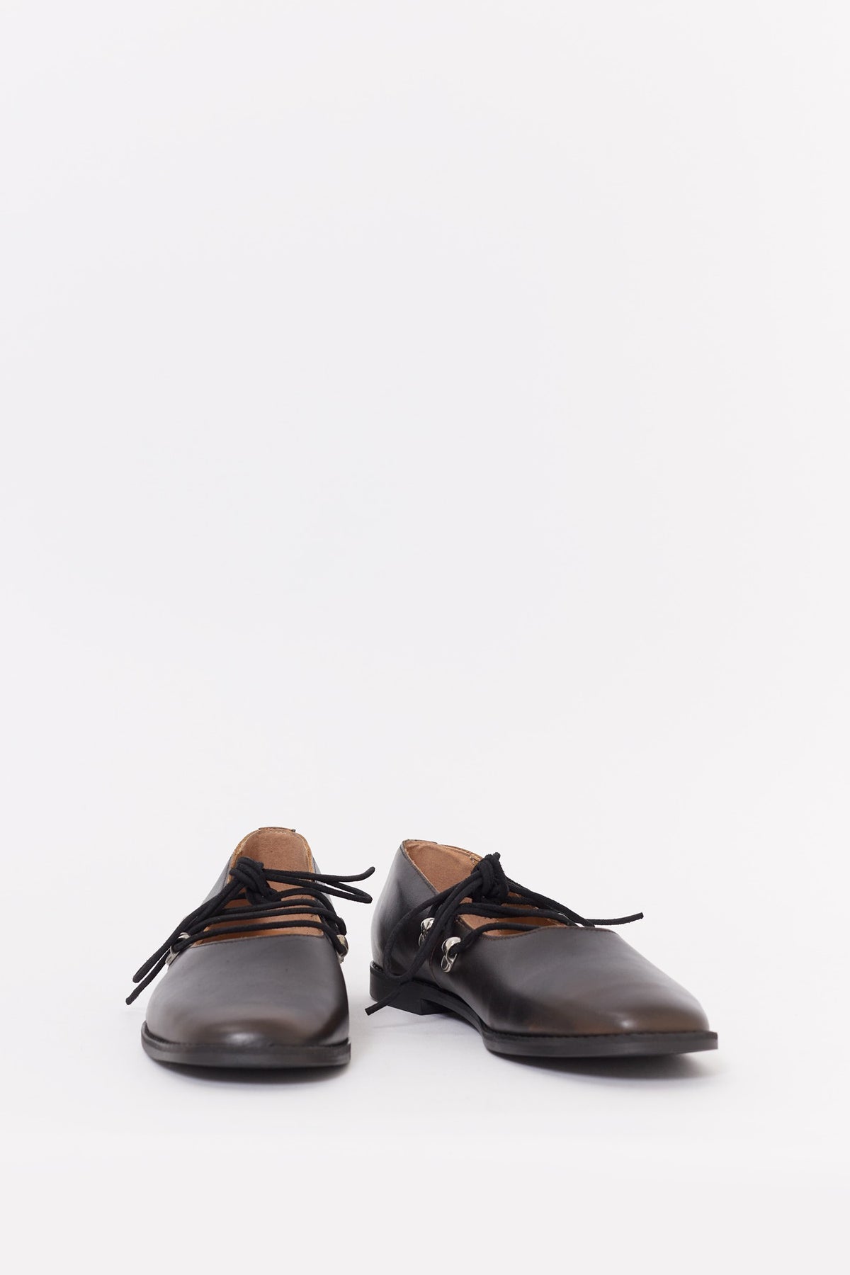 MFPEN VINTAGE BROWN LACED BALLERINA