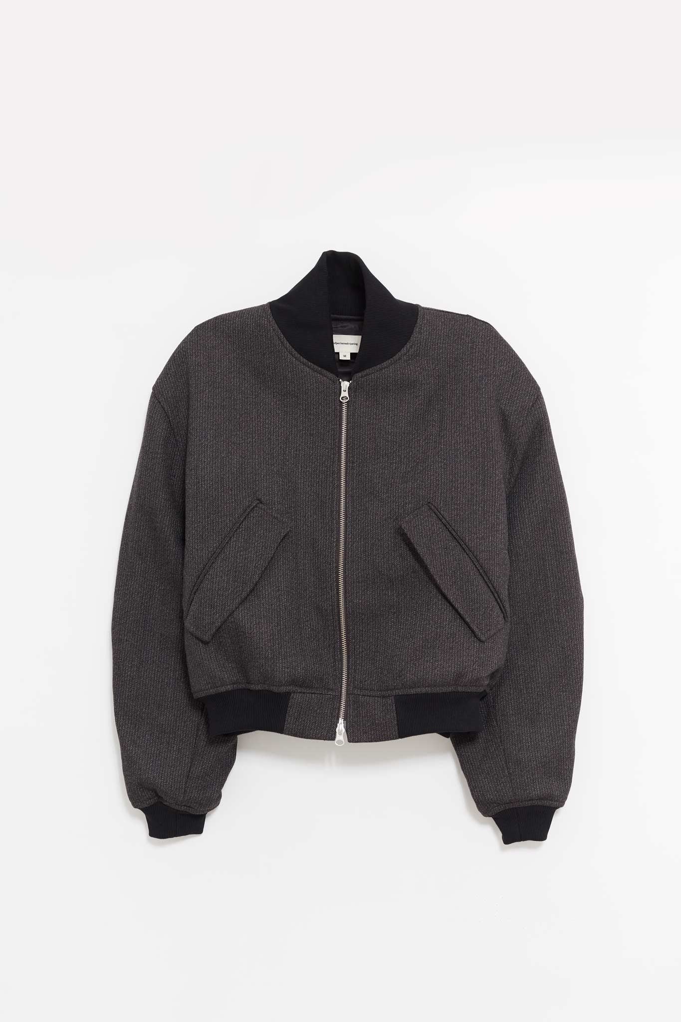 MFPEN BROWN MELANGE STRIPE BLOUSON JACKET