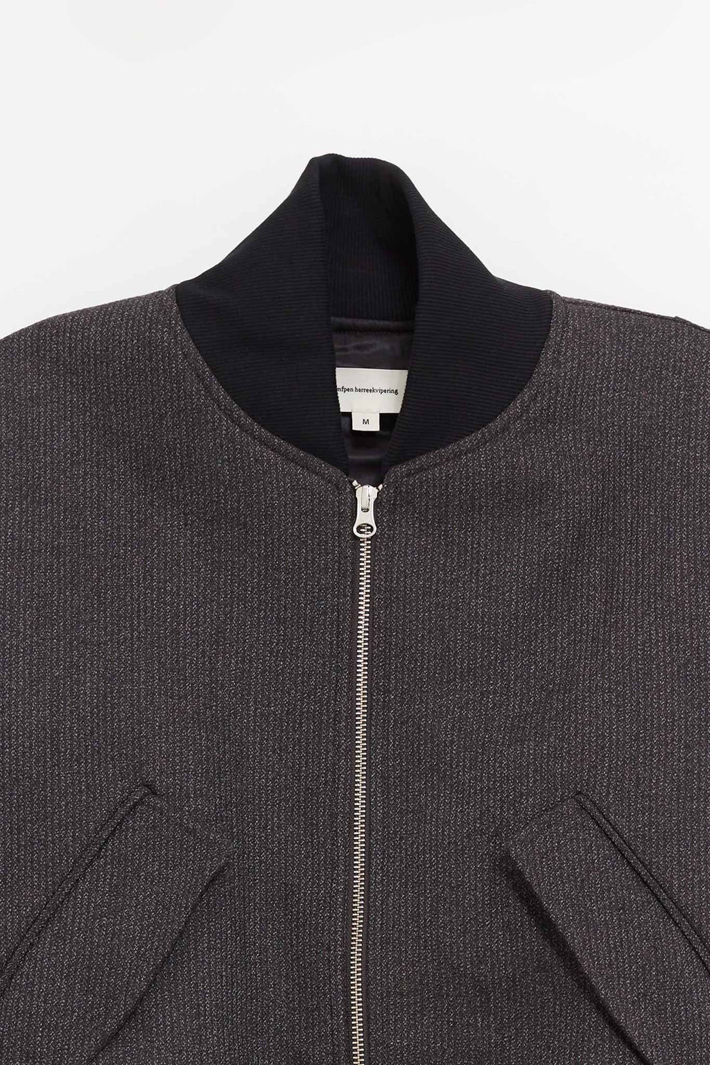 MFPEN BROWN MELANGE STRIPE BLOUSON JACKET
