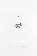 STUSSY WHITE SPEEDWAY T SHIRT
