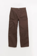 STUSSY BROWN CARPENTER PANT CANVAS DENIM
