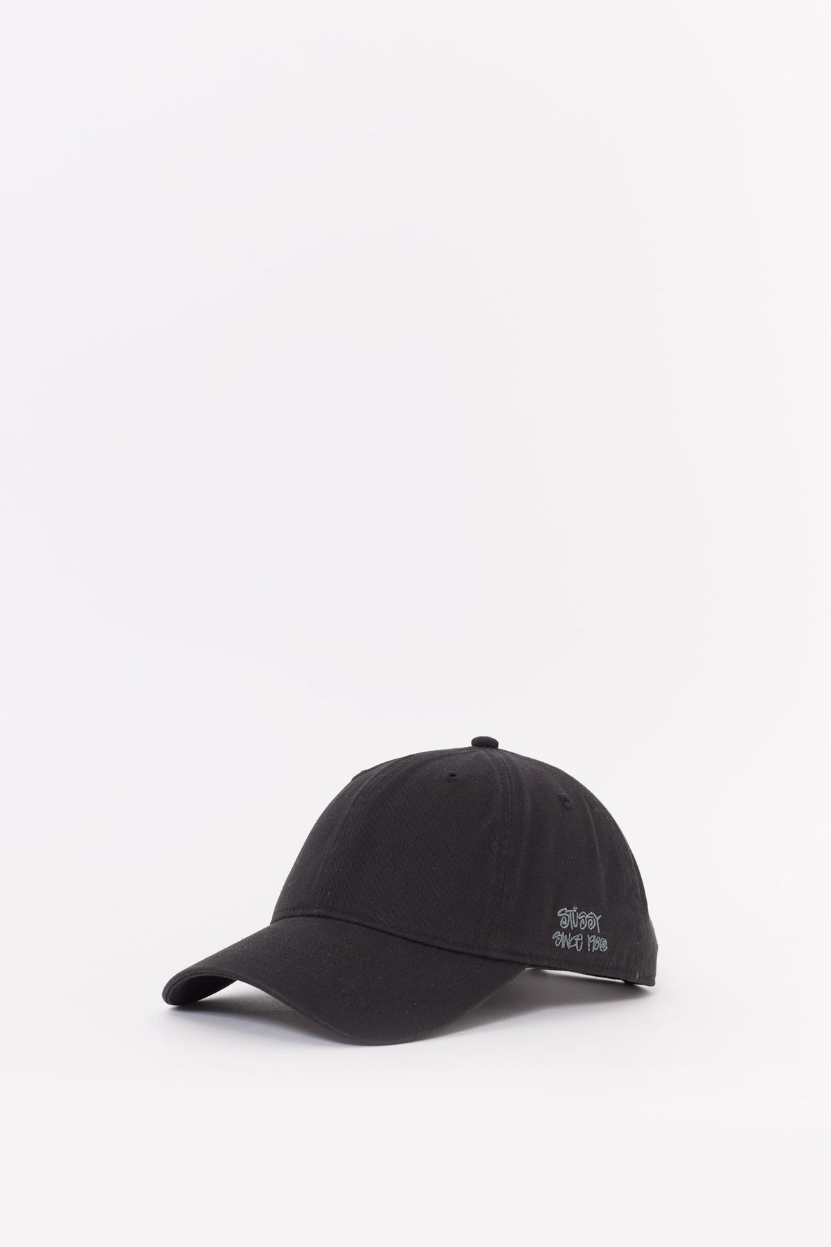 STUSSY BLACK LP 1980 STRAPBACK CAP