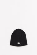 STUSSY BLACK BASIC SKULLCAP BEANIE