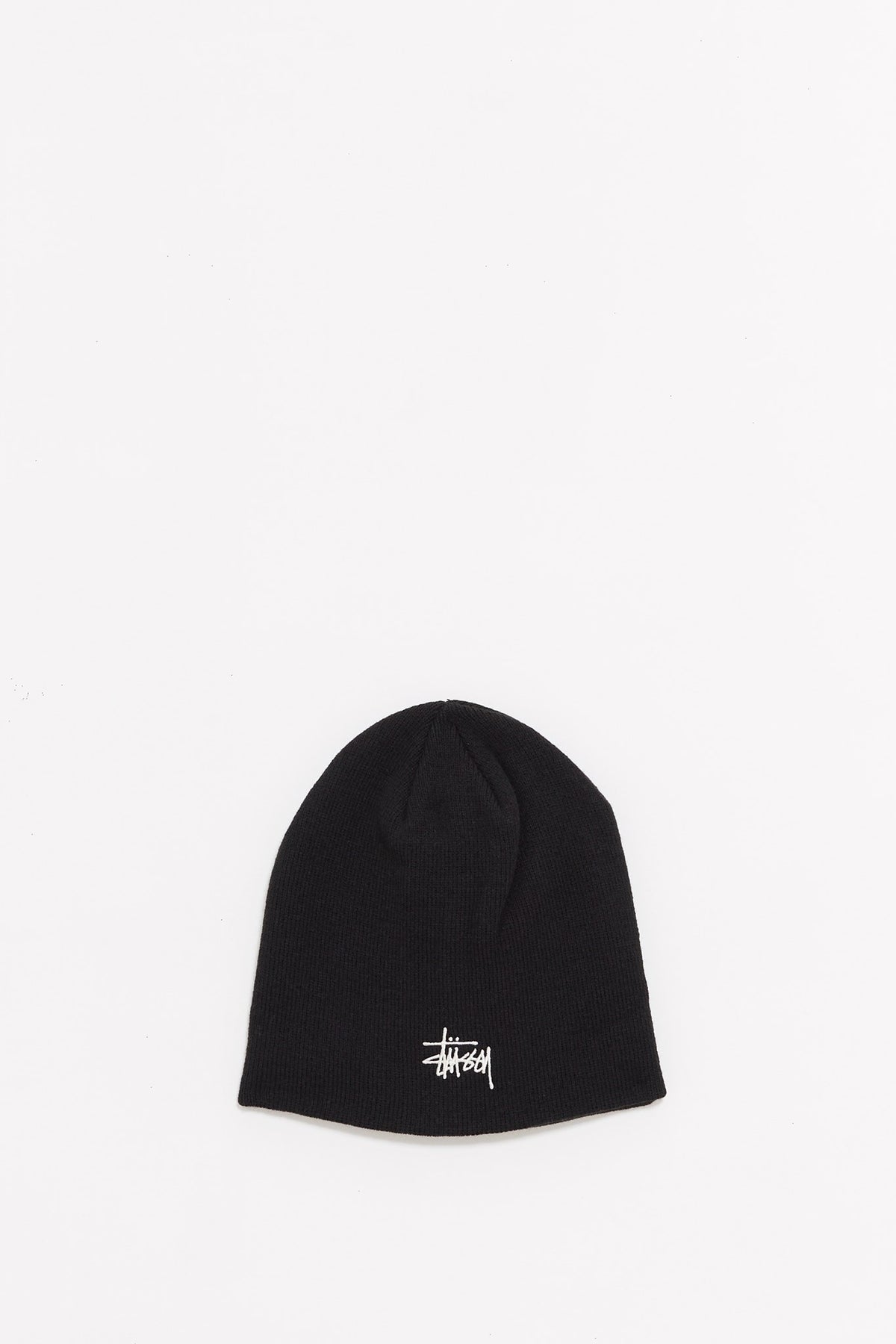 STUSSY BLACK BASIC SKULLCAP BEANIE