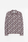 CASABLANCA AUBERGINE MONOGRAM SHIRT