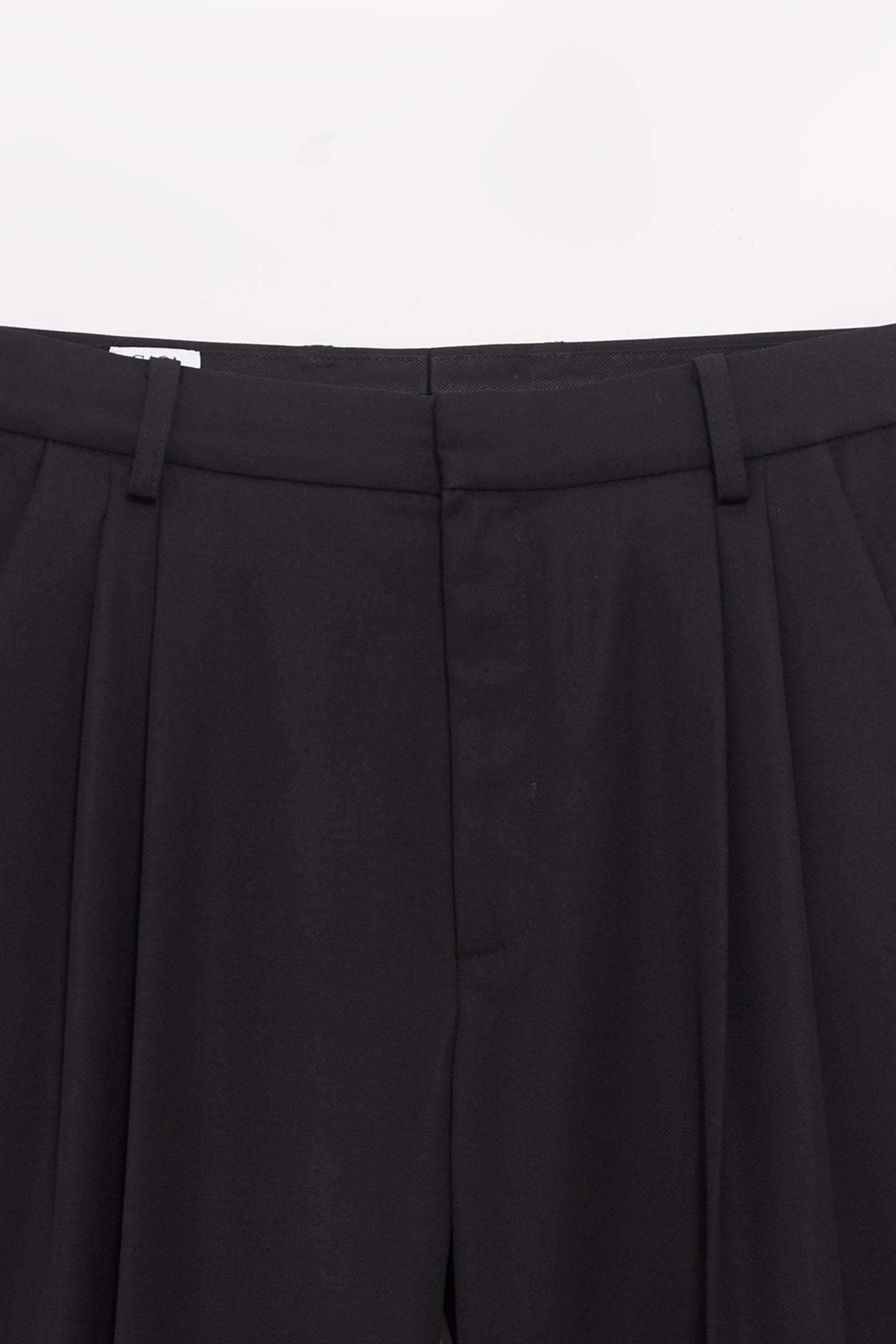 CASABLANCA BLACK PLEAT TROUSER