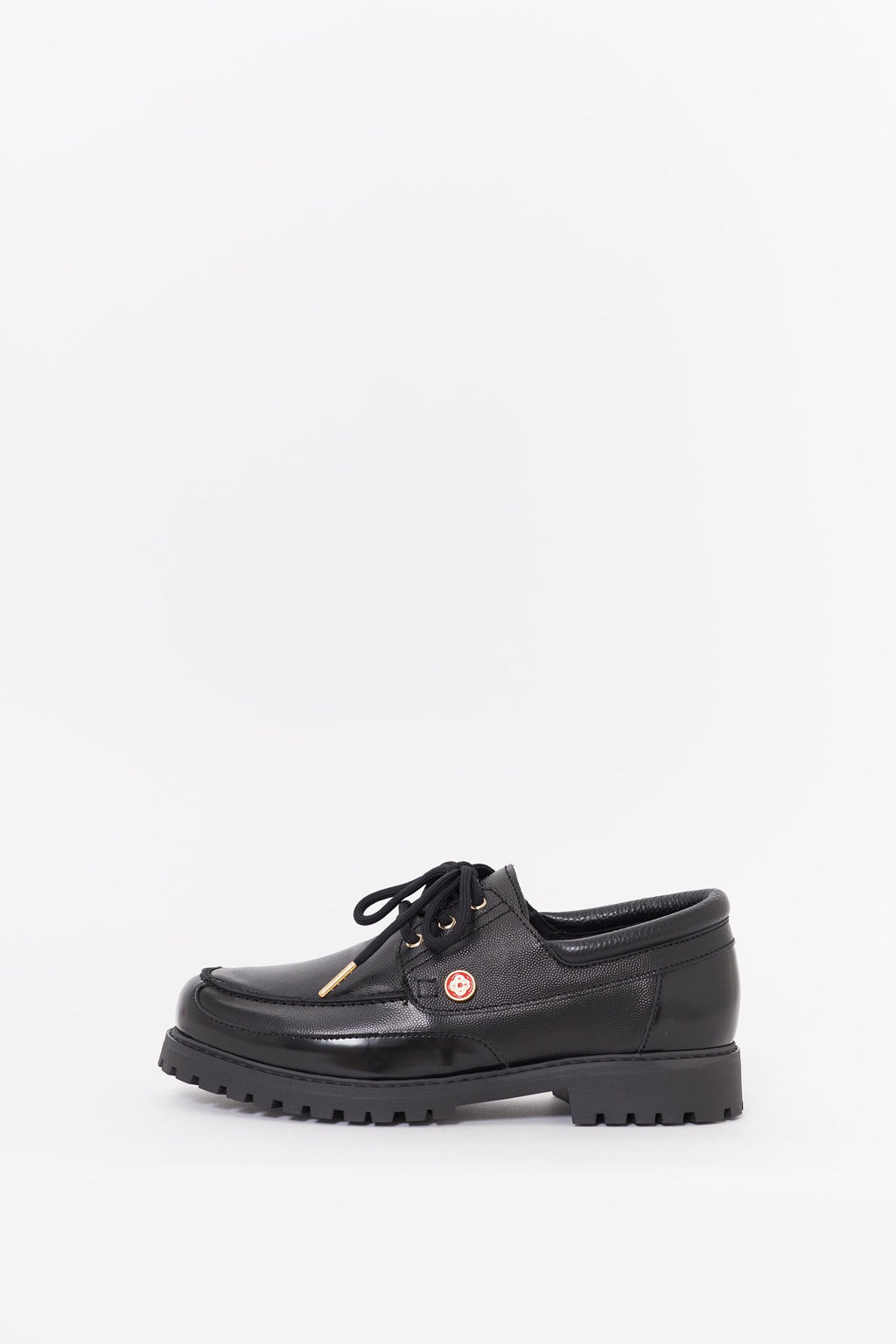 CASABLANCA BLACK HIDEKI BOAT SHOES