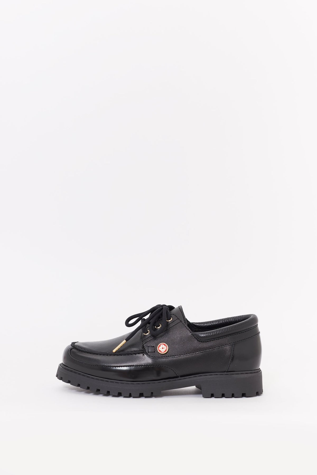 CASABLANCA BLACK HIDEKI BOAT SHOES