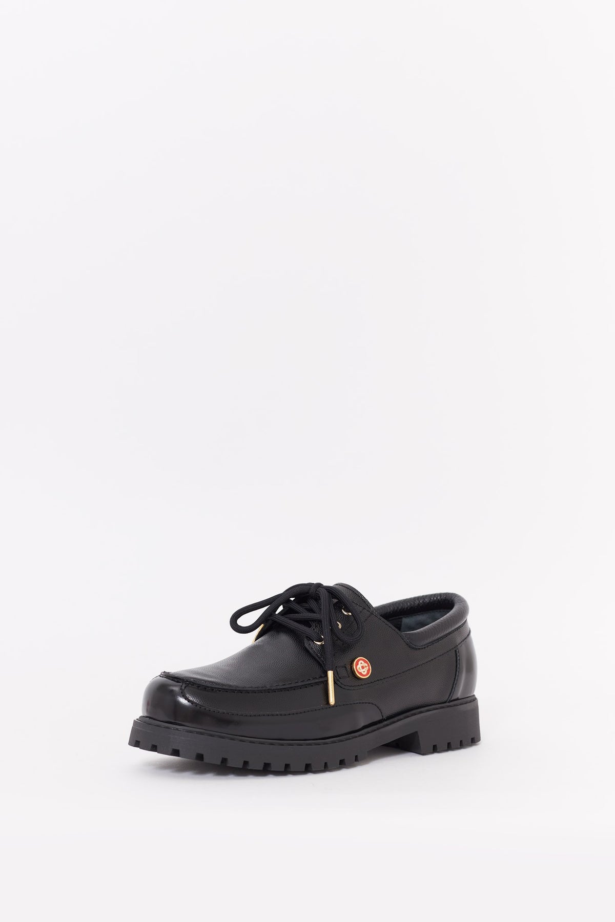 CASABLANCA BLACK HIDEKI BOAT SHOES