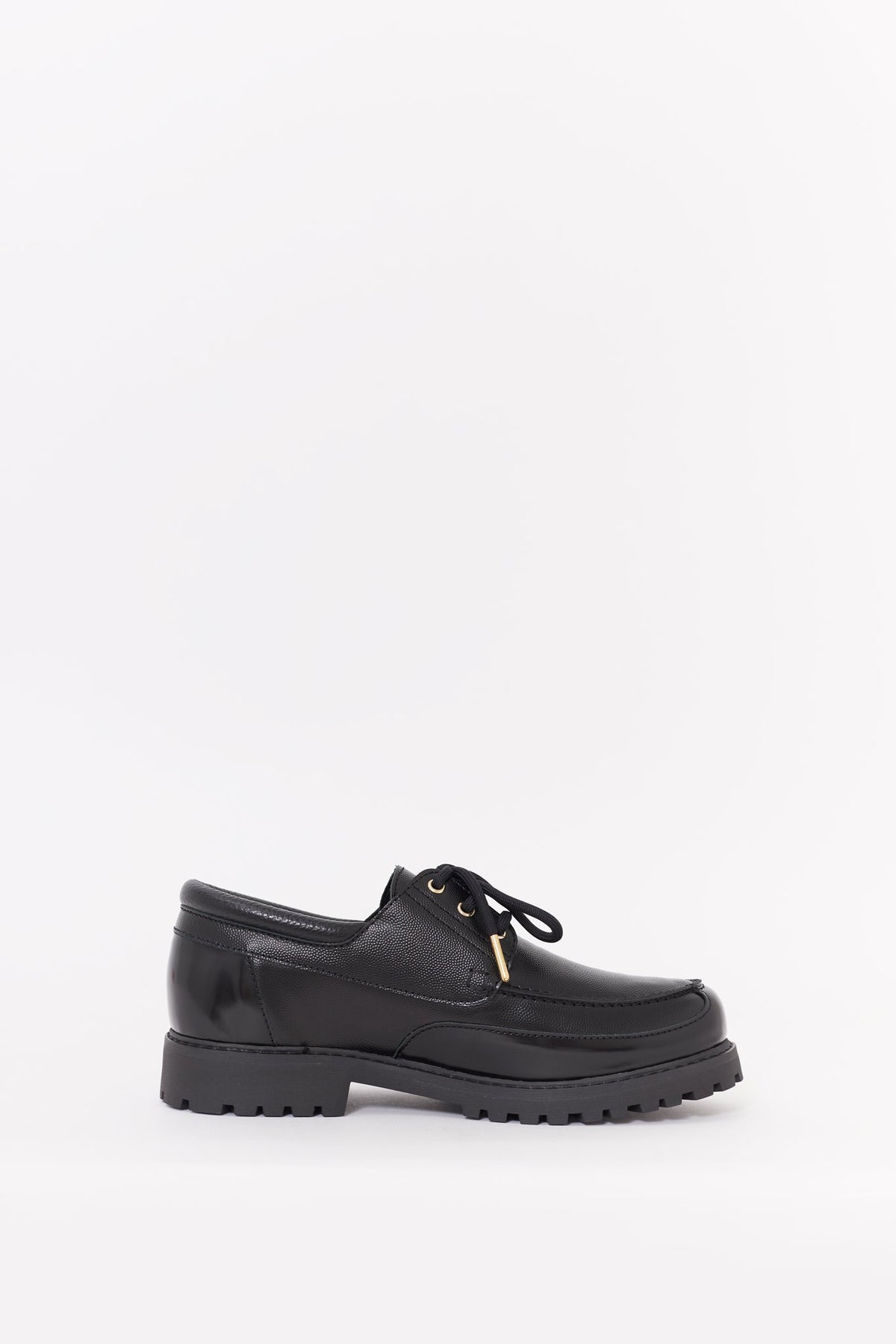 CASABLANCA BLACK HIDEKI BOAT SHOES