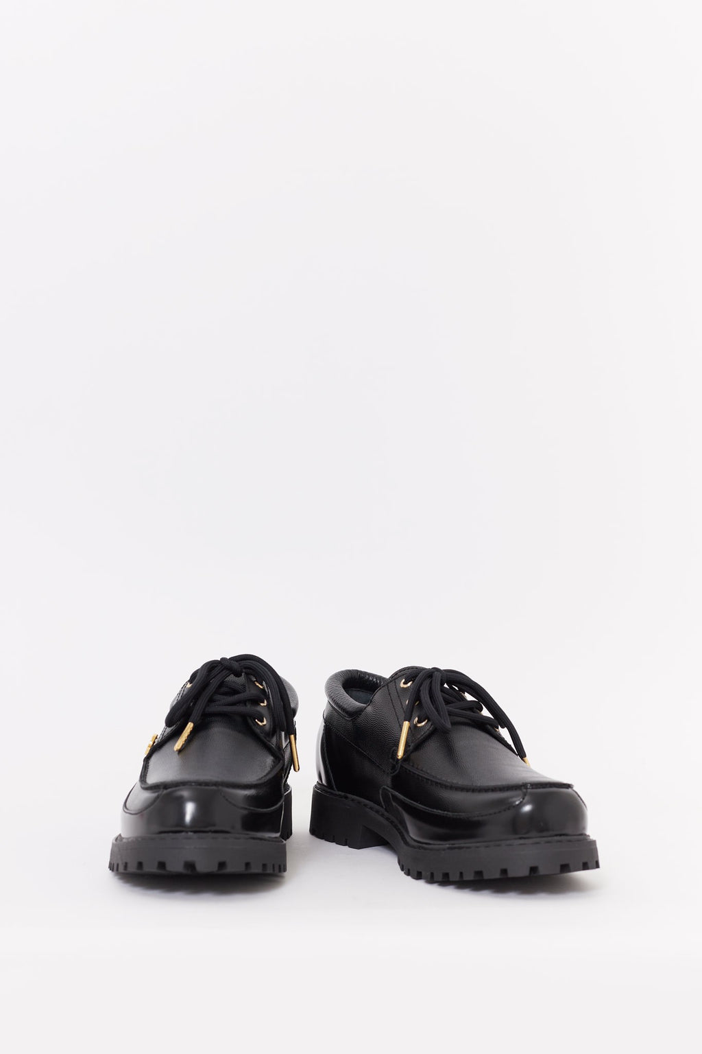 CASABLANCA BLACK HIDEKI BOAT SHOES