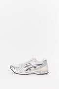ASICS WHITE GRAPHITE GREY GEL KAYANO 14 SNEAKERS