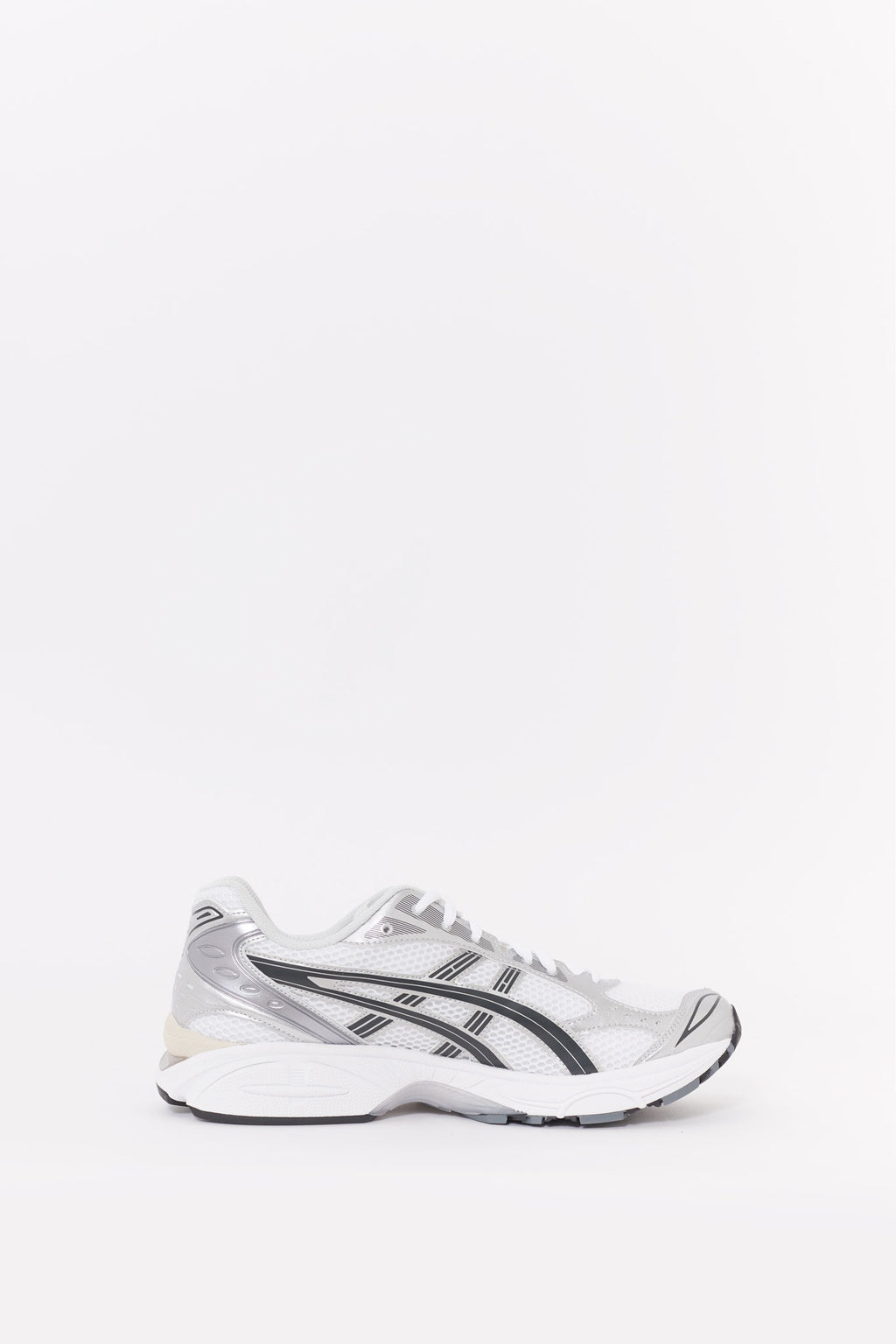 ASICS WHITE GRAPHITE GREY GEL KAYANO 14 SNEAKERS