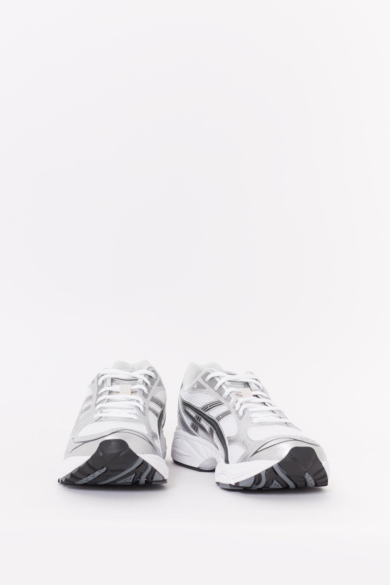 ASICS WHITE GRAPHITE GREY GEL KAYANO 14 SNEAKERS