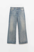 COURREGES VINTAGE MEDIUM BLUE HAMMER BAGGY JEANS