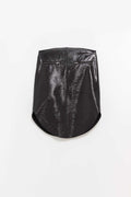 COURREGES BLACK CIRCLE VINYL SKIRT