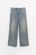 COURREGES VINTAGE MEDIUM BLUE W HAMMER BAGGY JEANS