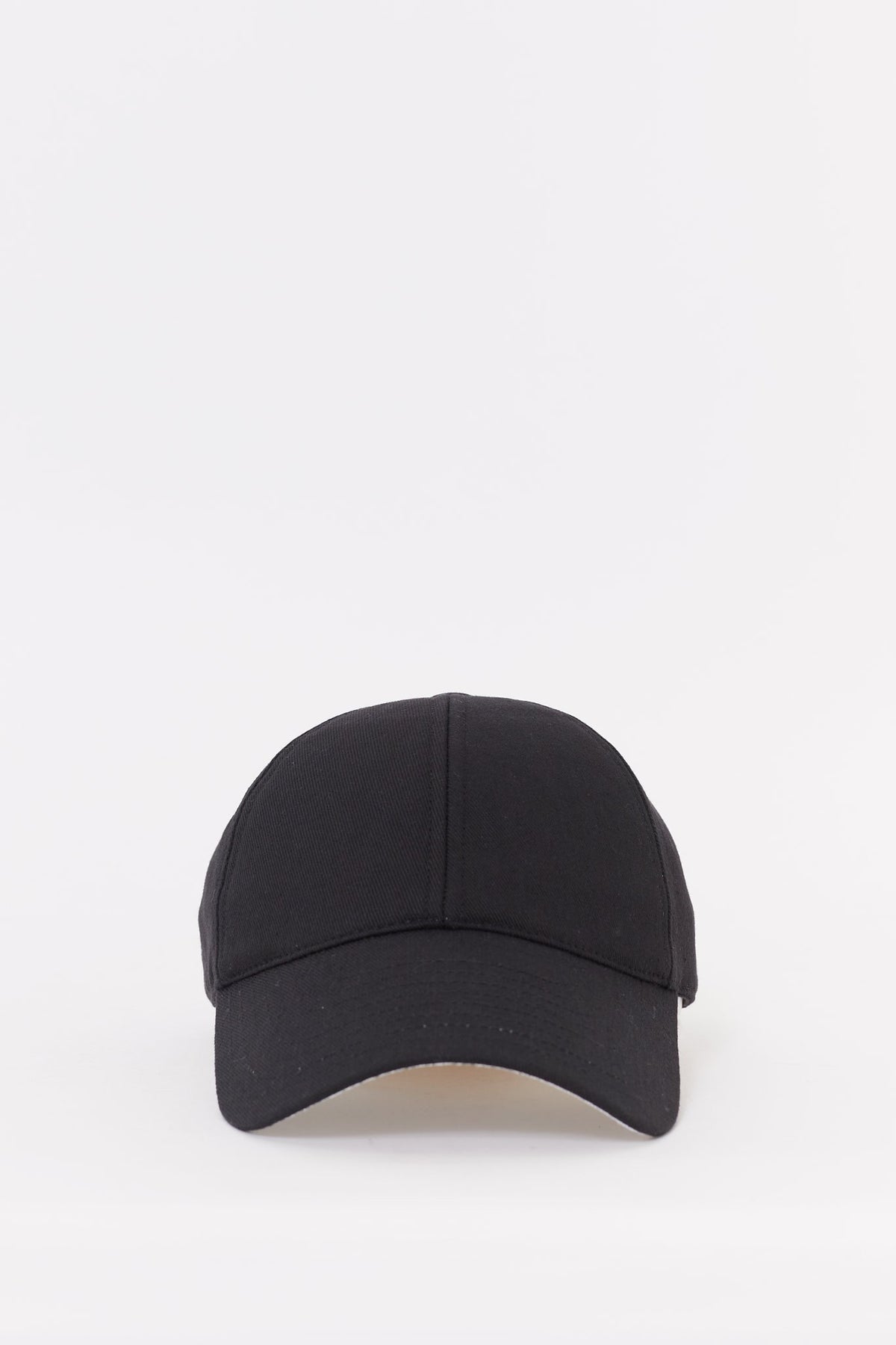 COURREGES BLACK EMBROIDERED CAP