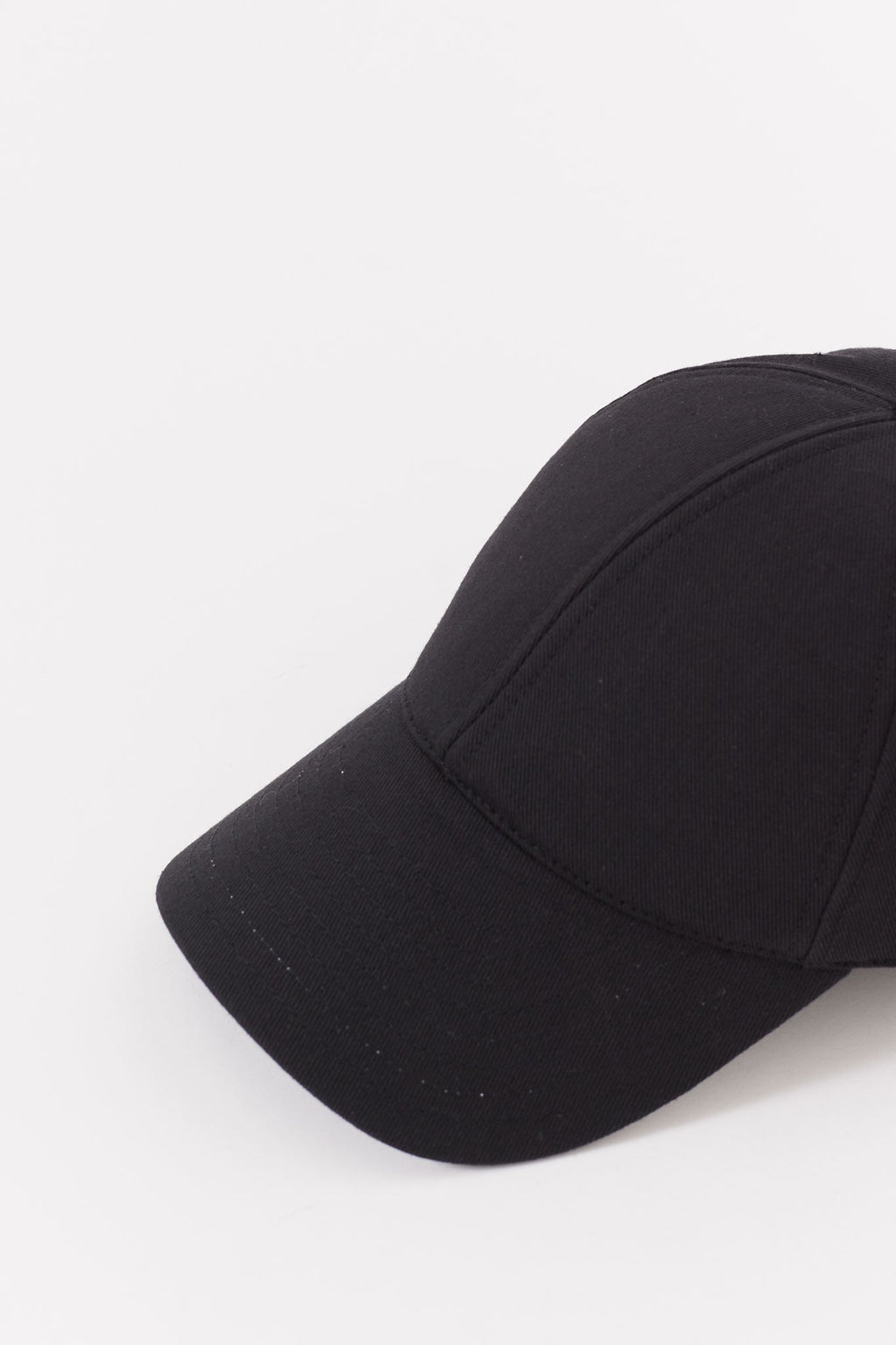 COURREGES BLACK EMBROIDERED CAP