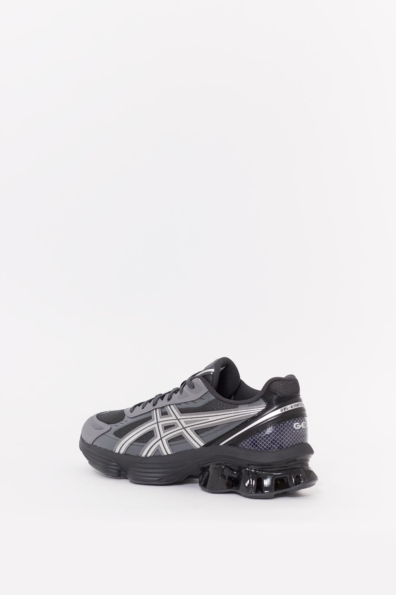 ASICS GRAPHITE GREY GEL KINETIC FLUENT SNEAKERS