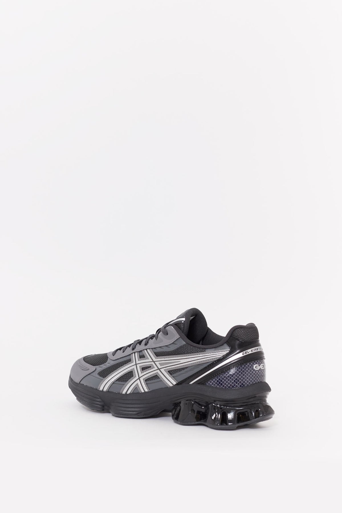 ASICS GRAPHITE GREY GEL KINETIC FLUENT SNEAKERS