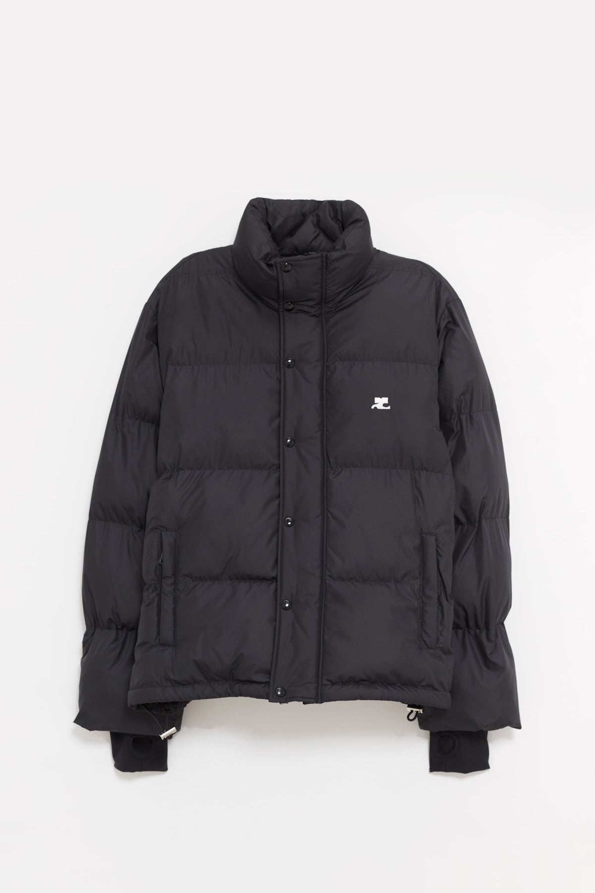COURREGES BLACK PUFFER JACKET