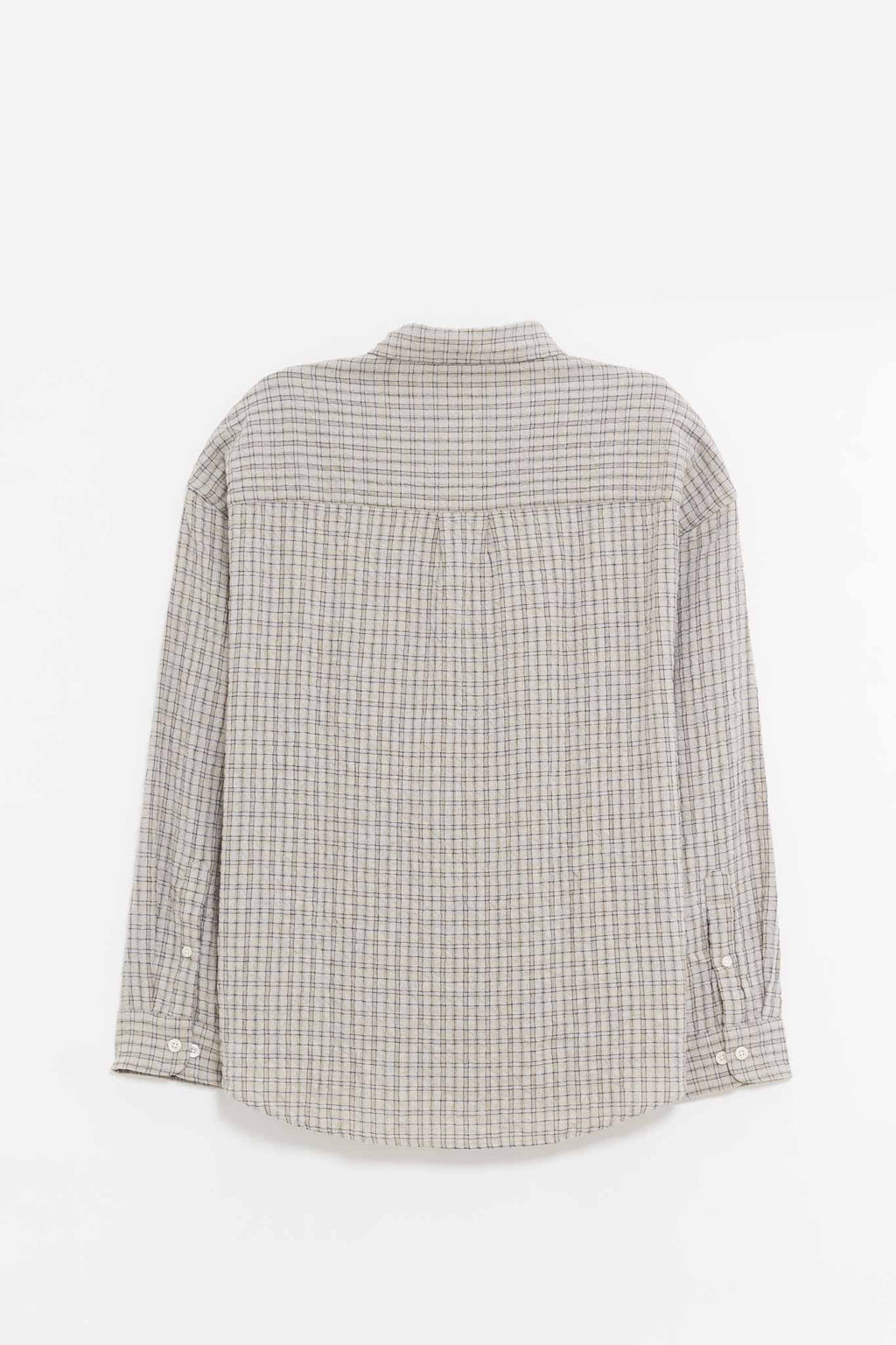 MFPEN GREY GENERATION CHECK BUTTON DOWN SHIRT