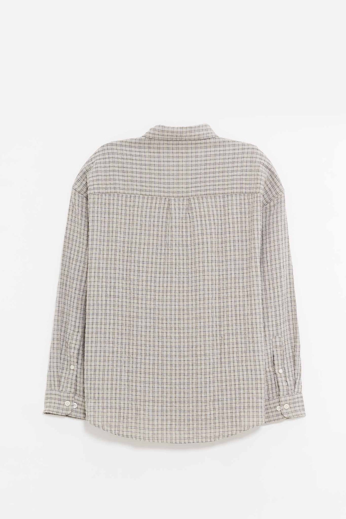 MFPEN GREY GENERATION CHECK BUTTON DOWN SHIRT