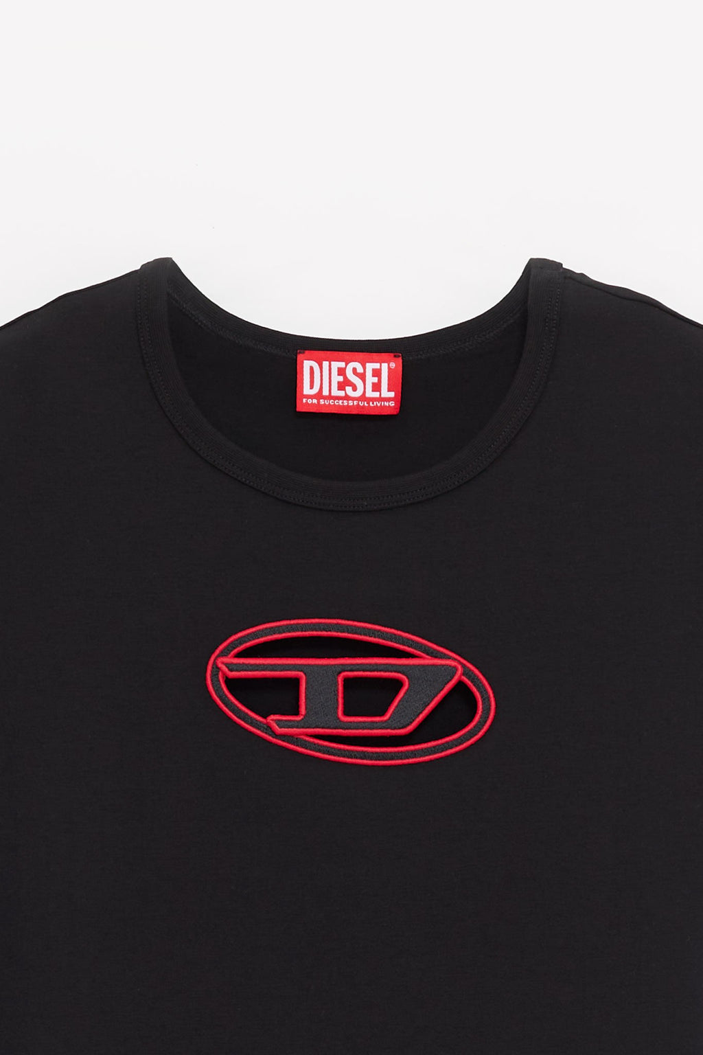 DIESEL BLACK RED T ANGIE T SHIRT
