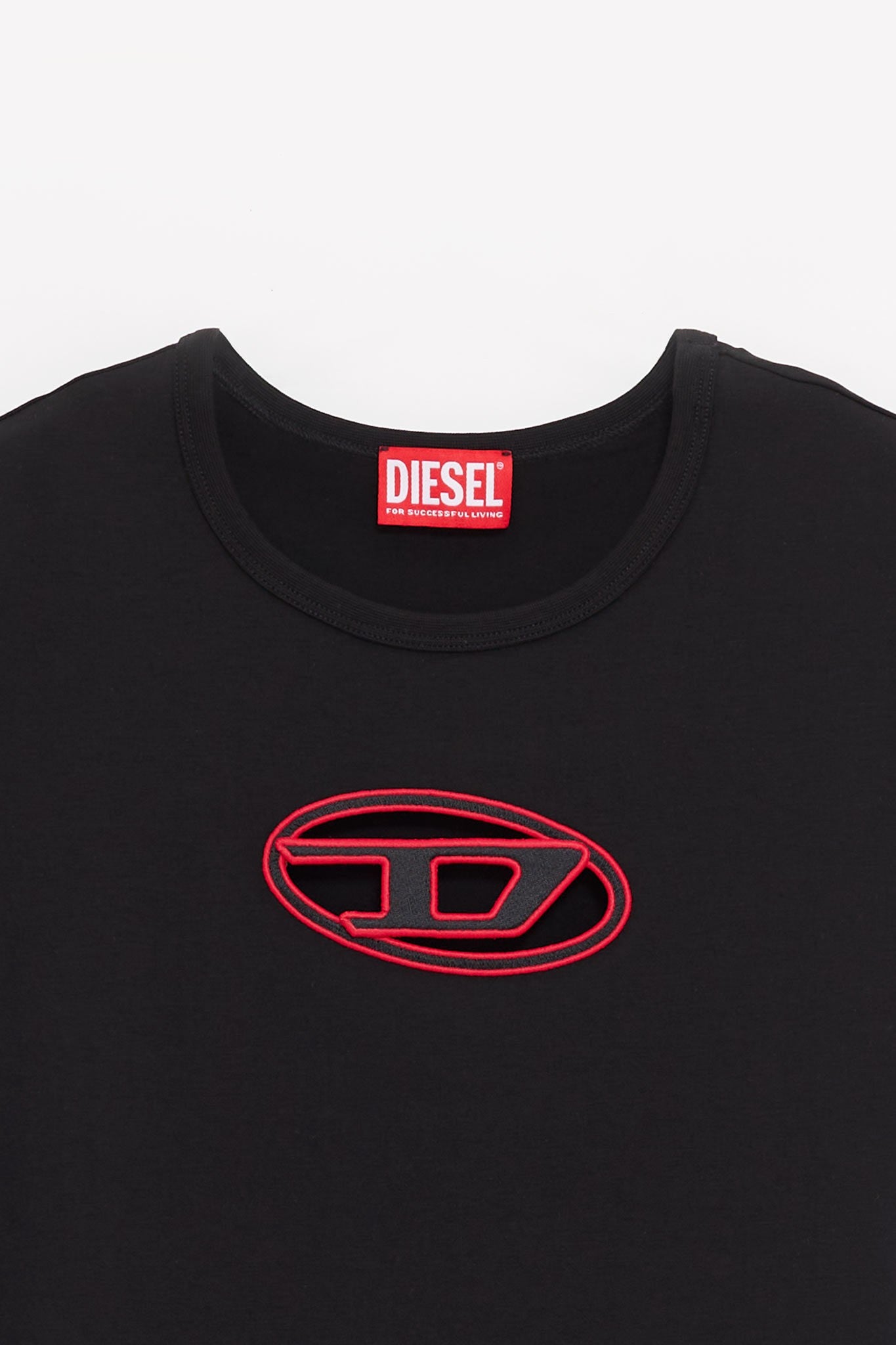 DIESEL BLACK RED T ANGIE T SHIRT