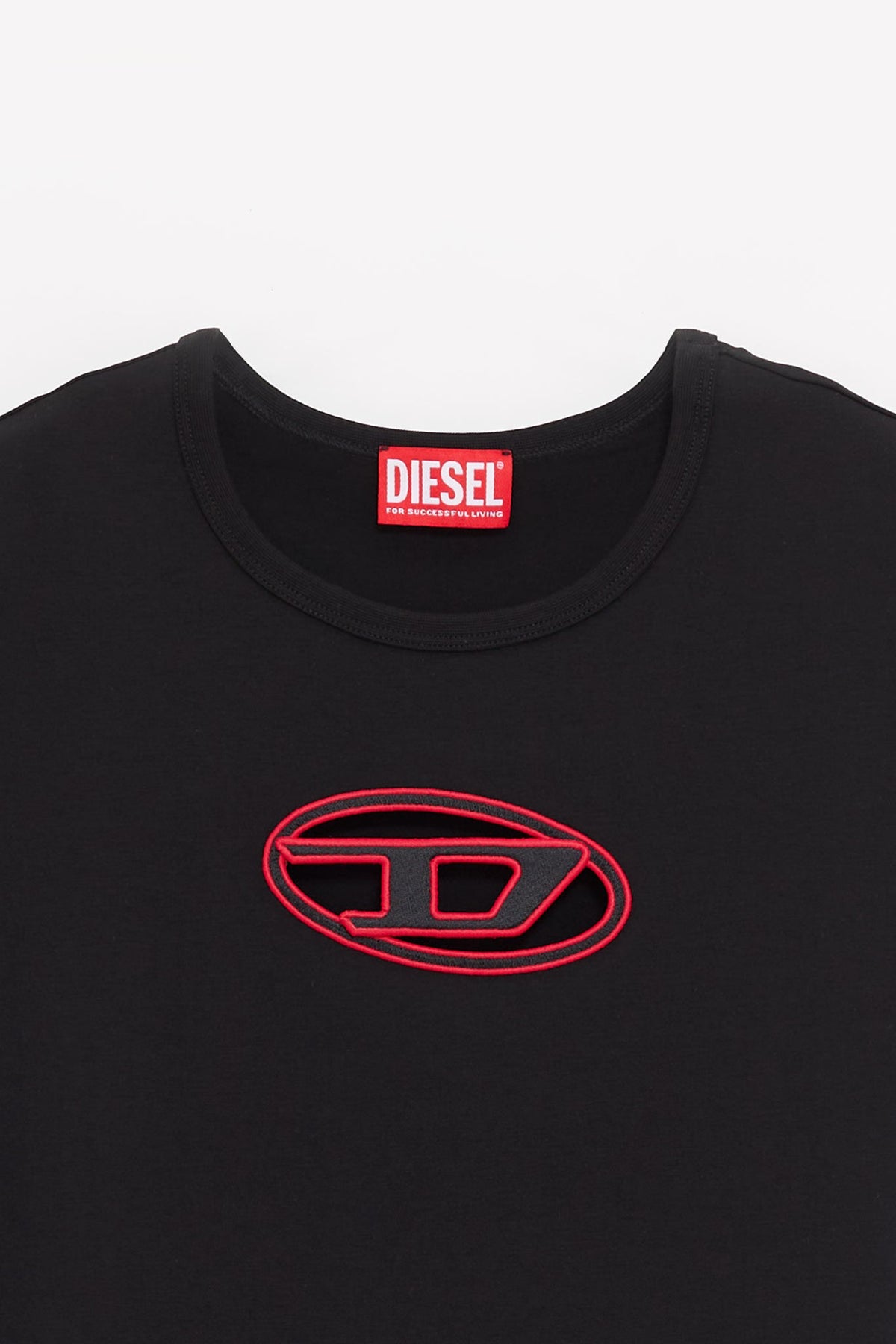 DIESEL BLACK RED T ANGIE T SHIRT
