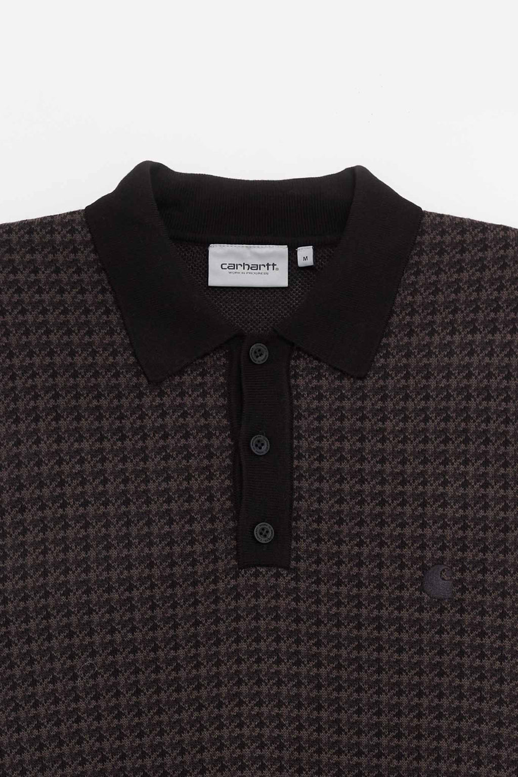 CARHARTT WIP LOWIS HOUNDSTOOTH L S POLO