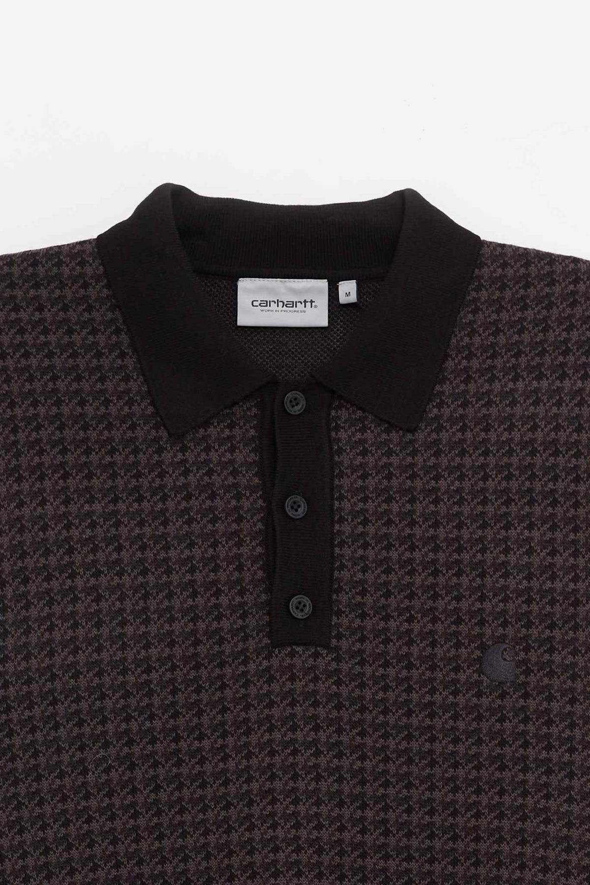 CARHARTT WIP LOWIS HOUNDSTOOTH L S POLO