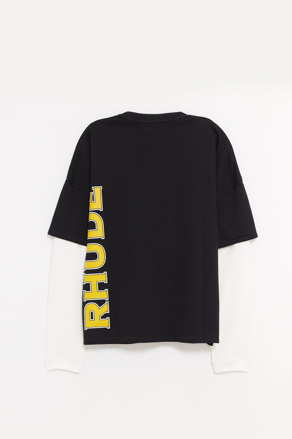 RHUDE BLACK STEEL DOUBLE LAYERED LS T SHIRT