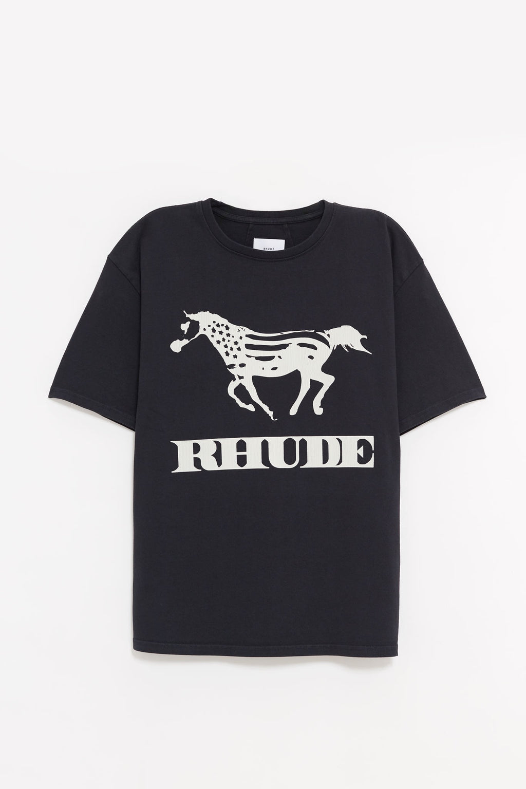 RHUDE VINTAGE BLACK DINERO T SHIRT