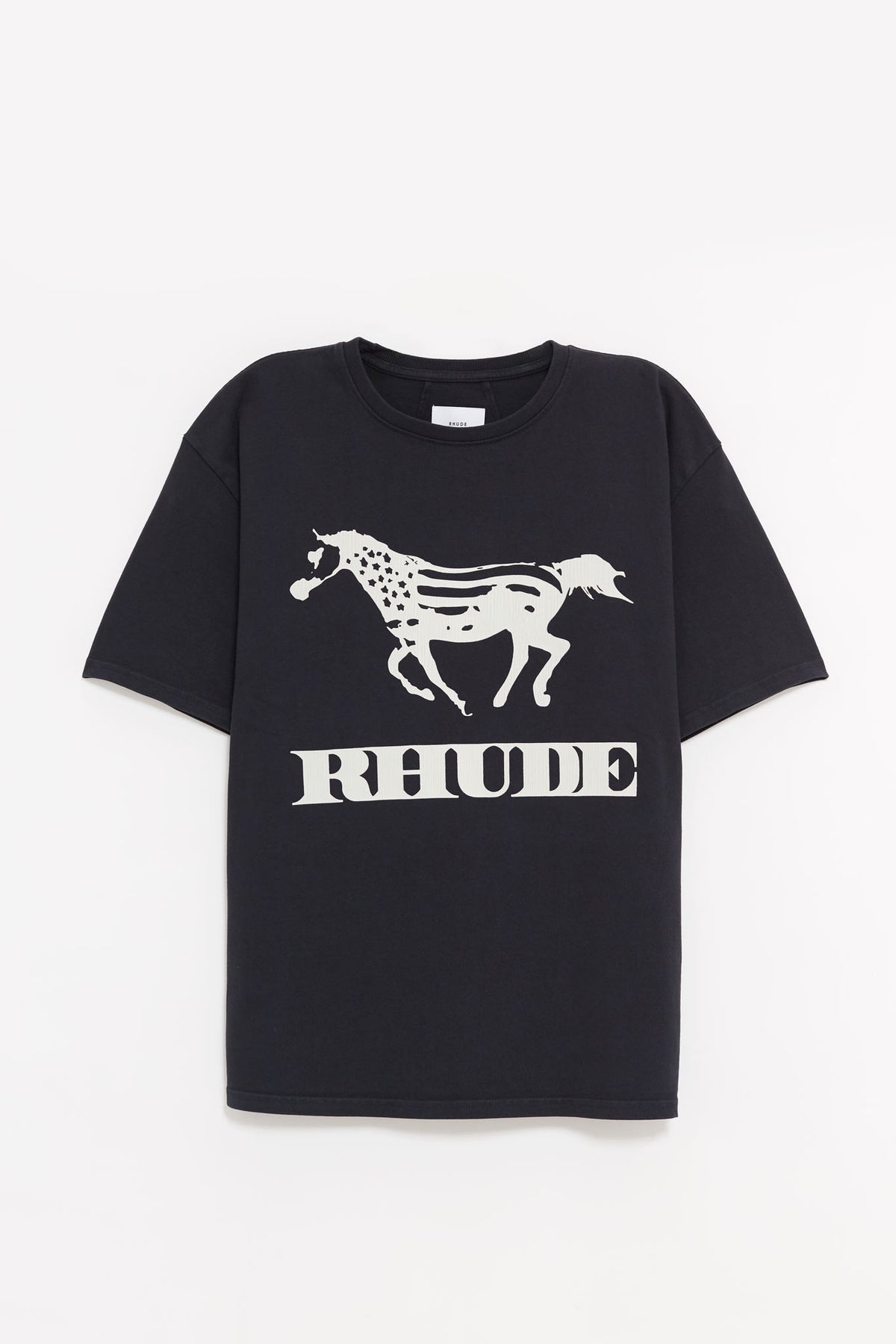 RHUDE VINTAGE BLACK DINERO T SHIRT