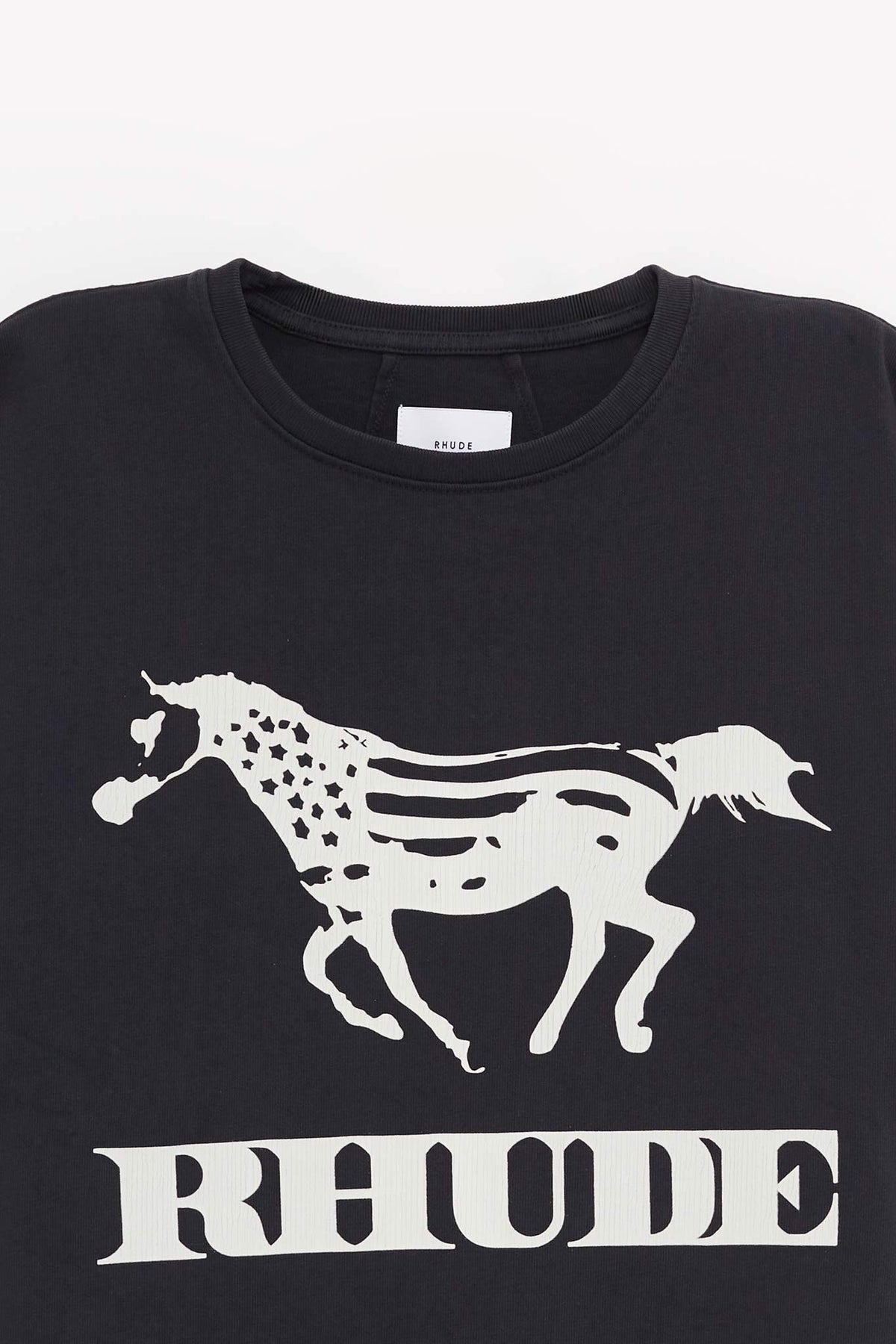 RHUDE VINTAGE BLACK DINERO T SHIRT