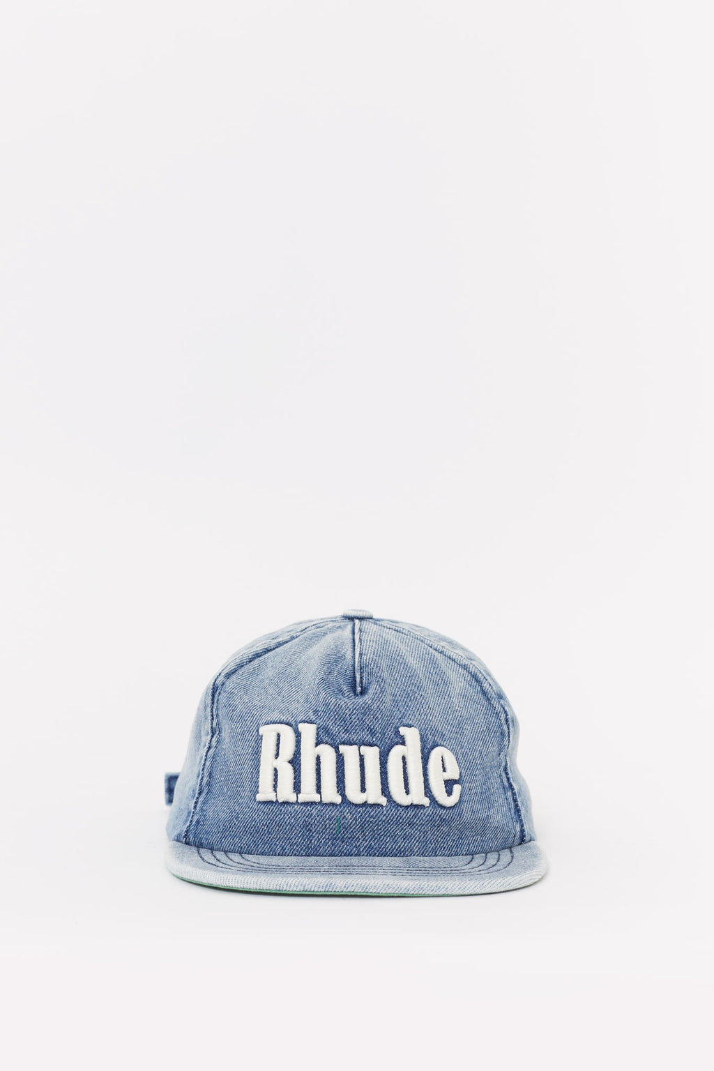 RHUDE OXFORD INDIGO LOGO DENIM HAT